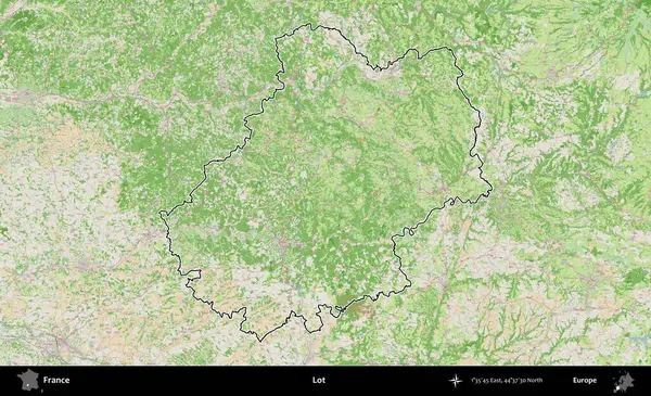 Çok şey. OpenStreetMap Fransız stili haritasında Fransa 'nın idari bölgesinin ana hatları belirlendi