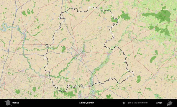 Aziz Quentin. OpenStreetMap Fransız stili haritasında Fransa 'nın idari bölgesinin ana hatları belirlendi