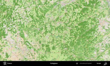 Yssingeaux. OpenStreetMap Fransız stili haritasında Fransa 'nın idari alanı