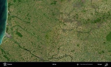 Arras. B uydusundan alınan görüntülerde Fransa 'nın idari bölgesi