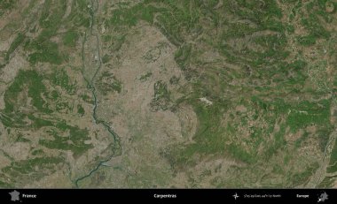 Marangozlar. B uydusundan alınan görüntülerde Fransa 'nın idari bölgesi