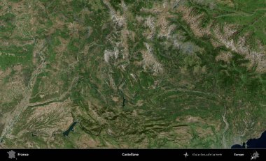 Castellane. B uydusundan alınan görüntülerde Fransa 'nın idari bölgesi