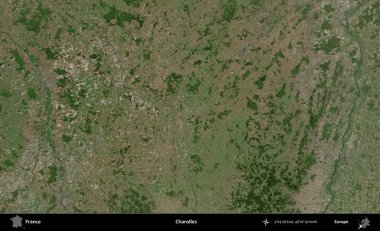 Charolles. B uydusundan alınan görüntülerde Fransa 'nın idari bölgesi