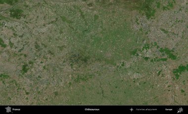 Chateauroux. B uydusundan alınan görüntülerde Fransa 'nın idari bölgesi