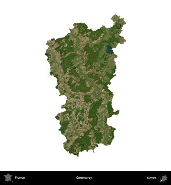 Merhamet et. Fransa 'nın idari bölgesi B uydusundaki görüntülerde beyaza izole edildi