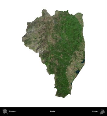 Doğru. Fransa 'nın idari bölgesi B uydusundaki görüntülerde beyaza izole edildi