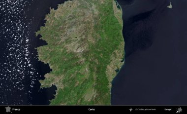 Doğru. B uydusundan alınan görüntülerde Fransa 'nın idari bölgesi