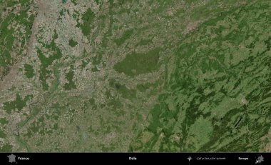 İşsizlik parası. B uydusundan alınan görüntülerde Fransa 'nın idari bölgesi