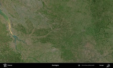 Dordogne. B uydusundan alınan görüntülerde Fransa 'nın idari bölgesi