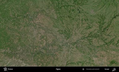 Figeac. B uydusundan alınan görüntülerde Fransa 'nın idari bölgesi