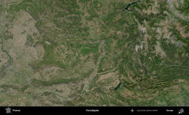 Biraz daha sessiz. B uydusundan alınan görüntülerde Fransa 'nın idari bölgesi