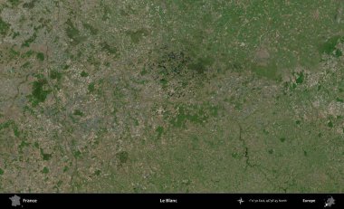 Le Blanc. B uydusundan alınan görüntülerde Fransa 'nın idari bölgesi