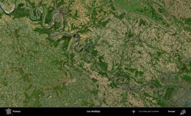 Les Andelys. B uydusundan alınan görüntülerde Fransa 'nın idari bölgesi