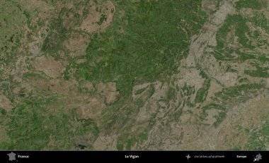 Le Vigan. B uydusundan alınan görüntülerde Fransa 'nın idari bölgesi