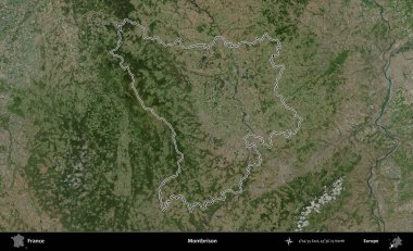 Montbrison 'da. B uydusundaki görüntülerde Fransa 'nın idari bölgesinin ana hatları belirlenmiş.