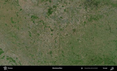 Montmorillon 'da. B uydusundan alınan görüntülerde Fransa 'nın idari bölgesi