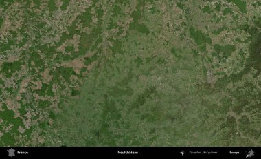 Neufchateau. B uydusundan alınan görüntülerde Fransa 'nın idari bölgesi