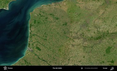 Pas-de-Calais. B uydusundan alınan görüntülerde Fransa 'nın idari bölgesi