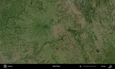 Aziz Un. B uydusundan alınan görüntülerde Fransa 'nın idari bölgesi