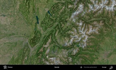 Savoie. B uydusundan alınan görüntülerde Fransa 'nın idari bölgesi
