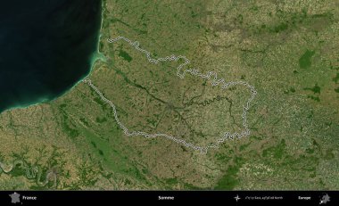 Biraz daha. B uydusundaki görüntülerde Fransa 'nın idari bölgesinin ana hatları belirlenmiş.