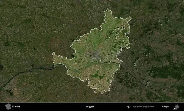 Öfke. Fransa 'nın idari alanı koyu renkli bir B uydusu görüntüsüyle vurgulandı ve özetlendi