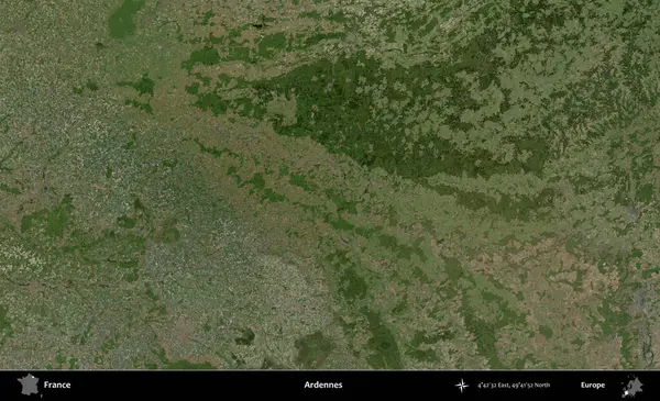 Ardennes. B uydusundan alınan görüntülerde Fransa 'nın idari bölgesi