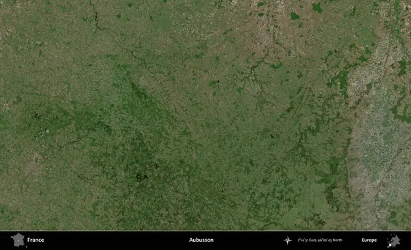 Aubusson. B uydusundan alınan görüntülerde Fransa 'nın idari bölgesi