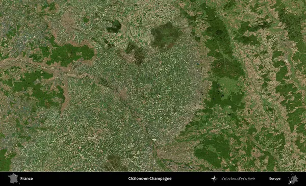 Chalons-en-Champagne. B uydusundan alınan görüntülerde Fransa 'nın idari bölgesi