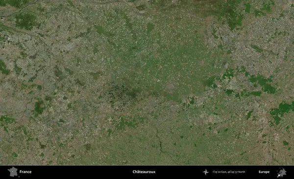 Chateauroux. B uydusundan alınan görüntülerde Fransa 'nın idari bölgesi
