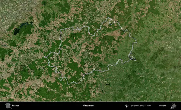 Chaumont. B uydusundaki görüntülerde Fransa 'nın idari bölgesinin ana hatları belirlenmiş.