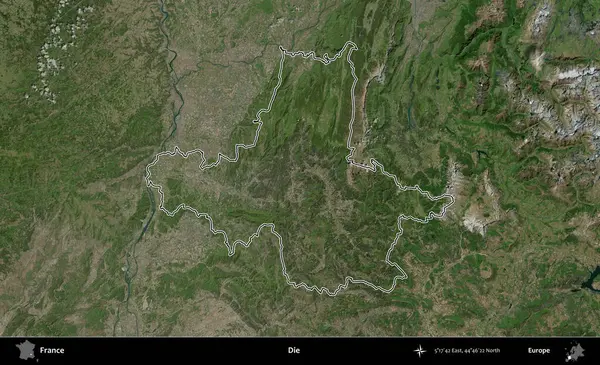 Öl! B uydusundaki görüntülerde Fransa 'nın idari bölgesinin ana hatları belirlenmiş.