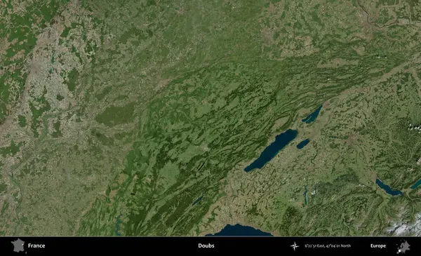 Hödükler. B uydusundan alınan görüntülerde Fransa 'nın idari bölgesi