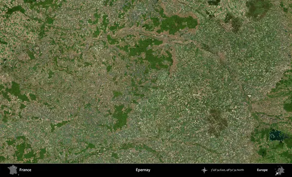Epernay. B uydusundan alınan görüntülerde Fransa 'nın idari bölgesi