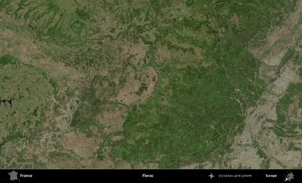 Florac. B uydusundan alınan görüntülerde Fransa 'nın idari bölgesi