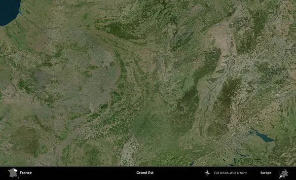Grand Est. B uydusundan alınan görüntülerde Fransa 'nın idari bölgesi