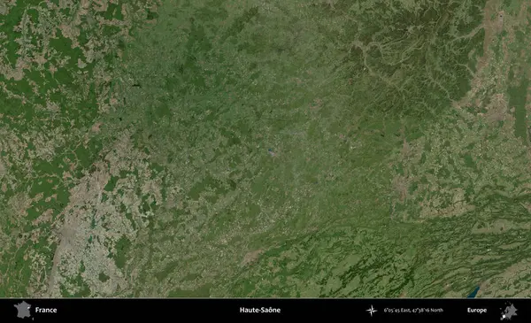 Haute-Saone. B uydusundan alınan görüntülerde Fransa 'nın idari bölgesi
