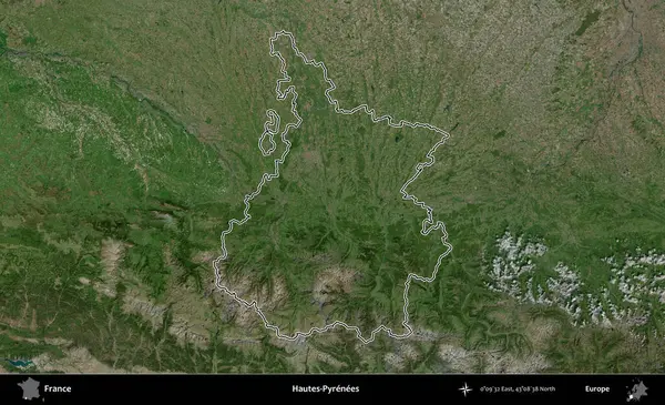 Hautes-Pyrenees 'de. B uydusundaki görüntülerde Fransa 'nın idari bölgesinin ana hatları belirlenmiş.