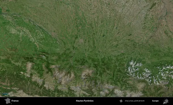 Hautes-Pyrenees 'de. B uydusundan alınan görüntülerde Fransa 'nın idari bölgesi