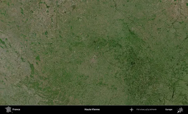 Haute-Vienne. B uydusundan alınan görüntülerde Fransa 'nın idari bölgesi