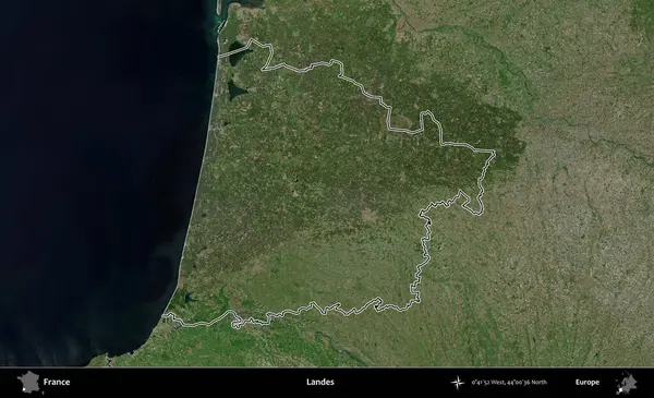 İniş. B uydusundaki görüntülerde Fransa 'nın idari bölgesinin ana hatları belirlenmiş.