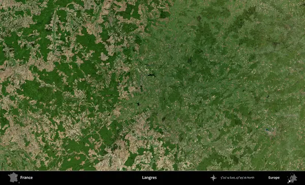 Langres. B uydusundan alınan görüntülerde Fransa 'nın idari bölgesi