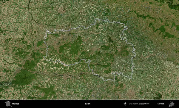Laon. B uydusundaki görüntülerde Fransa 'nın idari bölgesinin ana hatları belirlenmiş.