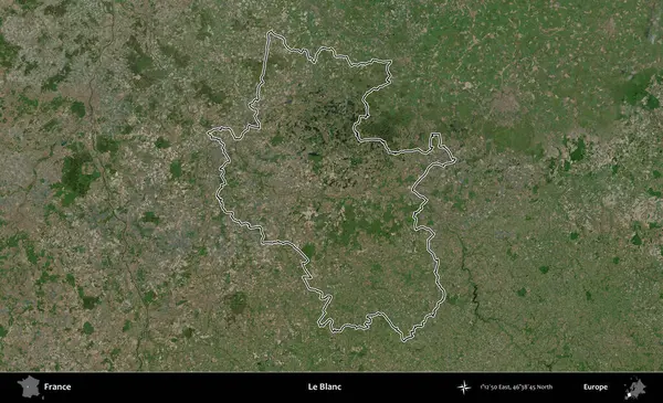 Le Blanc. B uydusundaki görüntülerde Fransa 'nın idari bölgesinin ana hatları belirlenmiş.