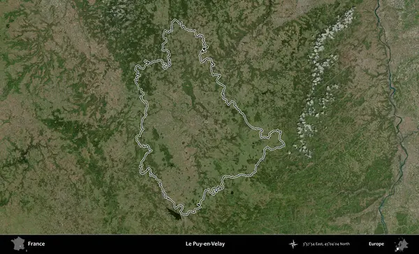Le Puy-en-Velay. B uydusundaki görüntülerde Fransa 'nın idari bölgesinin ana hatları belirlenmiş.