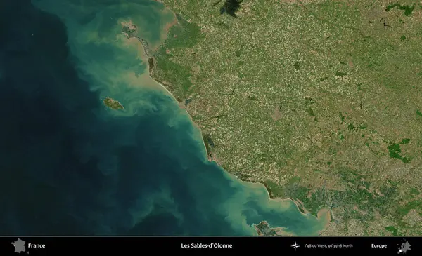 Les Sables-d'Olonne. B uydusundan alınan görüntülerde Fransa 'nın idari bölgesi