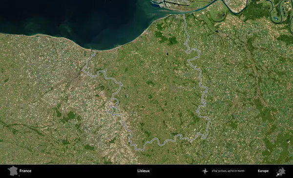 Lisieux. B uydusundaki görüntülerde Fransa 'nın idari bölgesinin ana hatları belirlenmiş.