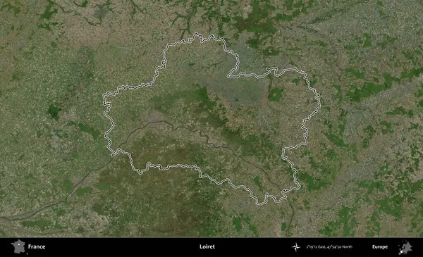 Loiret. B uydusundaki görüntülerde Fransa 'nın idari bölgesinin ana hatları belirlenmiş.