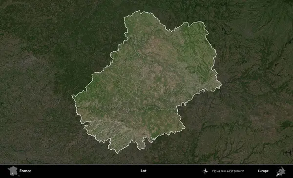 Çok şey. Fransa 'nın idari alanı koyu renkli bir B uydusu görüntüsüyle vurgulandı ve özetlendi