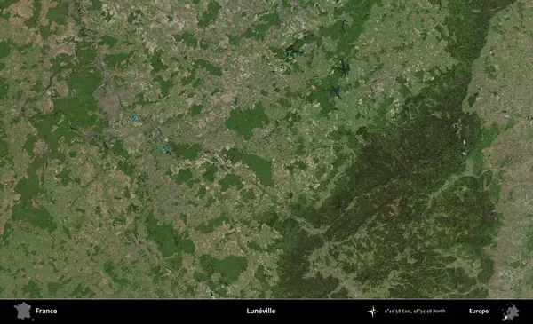 Luneville. B uydusundan alınan görüntülerde Fransa 'nın idari bölgesi